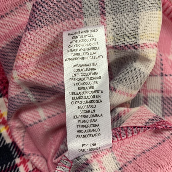 Jolie & Joy Plaid Lounge Pants NWT Size XL Pink Black White Polyester… - Picture 13 of 13